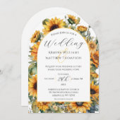 ひまエレガントフラワーア結婚チ 招待状 (正面/裏面)