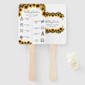 ひまエレガントフラワーズブーケ結婚式 プログラム ハンドファン (正面&裏面)