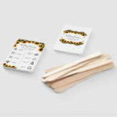 ひまエレガントフラワーズブーケ結婚式 プログラム ハンドファン (組立なし)