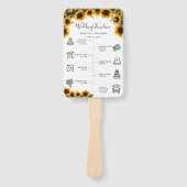 ひまエレガントフラワーズブーケ結婚式 プログラム ハンドファン (正面)