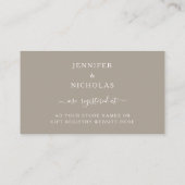 ひまエレガントフラワー結婚トープ エンクロージャーカード (裏面)