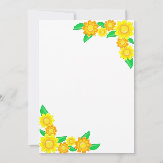 ひまエレガント素朴わりボホフローラ1歳 招待状 (裏面)