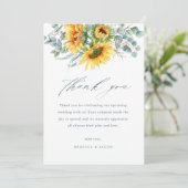 ひまエレガント素朴フラワーブライダルシャワーありがとう 招待状 (スタンド正面)