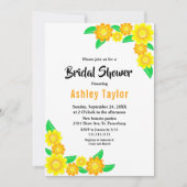 ひまエレガント素朴フラワーボホフローラブライダルシャワー 招待状 (正面)