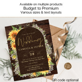 ひまエレガント素朴花とレース結婚式の招待 チラシ