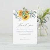 ひまエレガント素朴花ブライダルシャワー サンキューカード (スタンド正面)