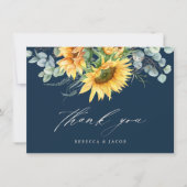 ひまエレガント素朴花ブライダルシャワー サンキューカード (正面)