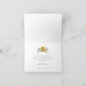 ひまエレガント素朴花ブライダルシャワー サンキューカード (内部)