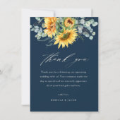 ひまエレガント素朴花ブライダルシャワー サンキューカード (正面)