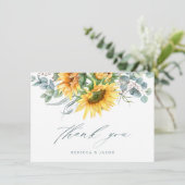ひまエレガント素朴花ブライダルシャワー サンキューカード (スタンド正面)