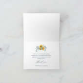 ひまエレガント素朴花ブライダルシャワー サンキューカード (内部)