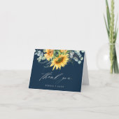 ひまエレガント素朴花ブライダルシャワー サンキューカード (正面)