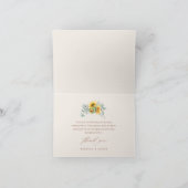 ひまエレガント素朴花ブライダルシャワー サンキューカード (内部)