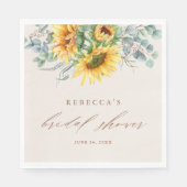 ひまエレガント素朴花ブライダルシャワー スタンダードランチョンナプキン (正面)