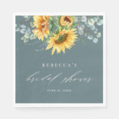 ひまエレガント素朴花ブライダルシャワー スタンダードランチョンナプキン (正面)