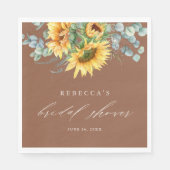 ひまエレガント素朴花ブライダルシャワー スタンダードランチョンナプキン (正面)