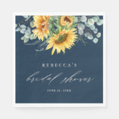 ひまエレガント素朴花ブライダルシャワー スタンダードランチョンナプキン (正面)