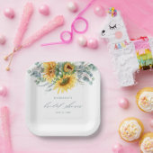 ひまエレガント素朴花ブライダルシャワー ペーパープレート (パーティー)