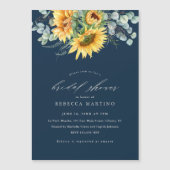 ひまエレガント素朴花ブライダルシャワー マグネット招待状 (正面)