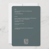 ひまエレガント素朴花石板オールインワン結婚ズ 招待状 (裏面)