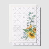 ひまエレガント素朴花秋の結婚式 ベラム紙招待状 (オフセット (招待状))