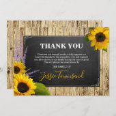 ひまエレガント素朴花葬儀悔やみや弔慰 サンキューカード (正面/裏面)