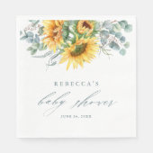 ひまエレガント素朴輪の赤ちゃんシャワー スタンダードランチョンナプキン (正面)