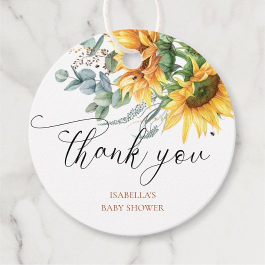 ひまエレガント素朴輪の赤ちゃんシャワー フェイバータグ (正面)