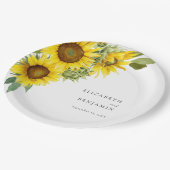 ひまエレガント結婚花の水彩フローラ秋 ペーパープレート (アングル)