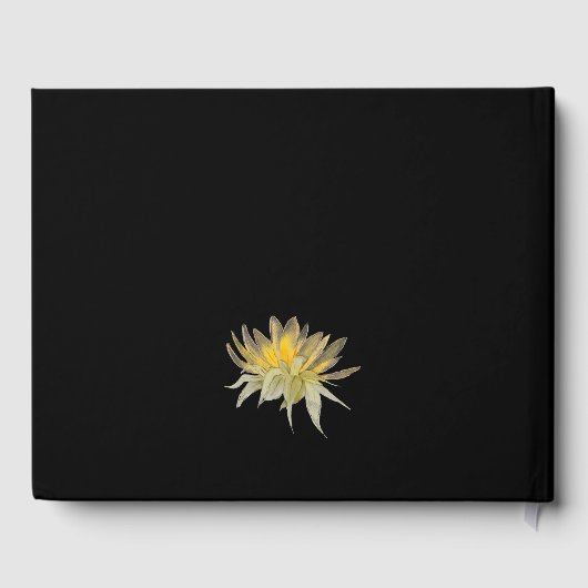 ひまエレガント結婚花の黒 ゲストブック (裏面)