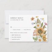 ひまエレガント花 出欠カード (正面)