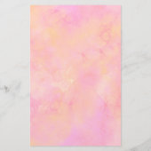 ひまカスタマイズ花フローラピンク水色 便箋 (裏面)