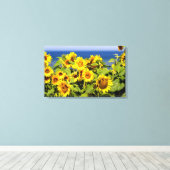 ひまカラフルの開花 キャンバスプリント (インサイチュ (ウッドフロア))