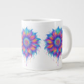 ひまカラフル花 ジャンボコーヒーマグカップ (正面右)