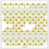 ひまコンテンポラリー素朴花模様 シール (シート)