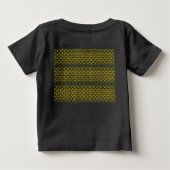 ひまコンテンポラリー素朴花模様 ベビーTシャツ (裏面)