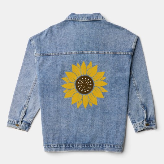ひまスタイリッシュの鮮やか花 デニムジャケット (裏面)