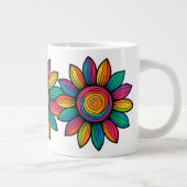 ひまトリップ（幻覚体験）のような花 ジャンボコーヒーマグカップ (右)