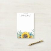 ひまパーソナライズされたとアザミ素朴 ポストイット (デスク上)