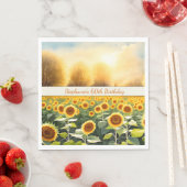 ひまパーソナライズされたフラワーナプキンス素朴チャーム スタンダードランチョンナプキン (インサイチュ)