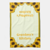 ひまパーソナライズされた花 キッチンタオル (縦)