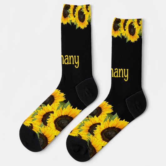 ひまパーソナライズされた花 ソックス (左)