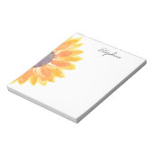 ひまパーソナライズされた花 ノートパッド (回転)