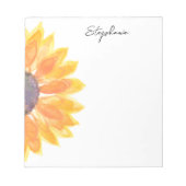 ひまパーソナライズされた花 ノートパッド (正面)