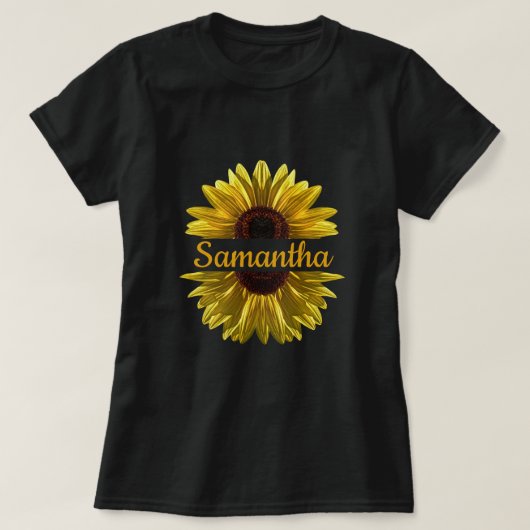 ひまパーソナライズされた花 Tシャツ (デザイン正面)