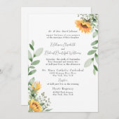 ひまフォーマルわ結婚の花嫁の両親の一覧 招待状 (正面/裏面)