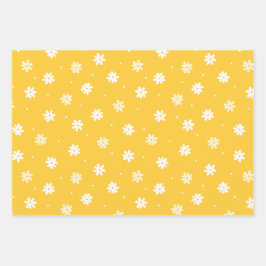 ひまミニマルエレガントわ黄色春イースター ラッピングペーパーシート