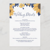 ひまモダンわり水彩青結婚詳細 エンクロージャーカード (正面)