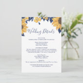 ひまモダンわり水彩青結婚詳細 エンクロージャーカード (スタンド正面)