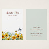 ひまモダンエレガント輪イヤリング表示カード (正面&裏面)